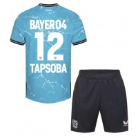 Bayer Leverkusen Edmond Tapsoba #12 Kolmas Peliasu Lasten 2023-24 Lyhythihainen (+ Lyhyet housut)